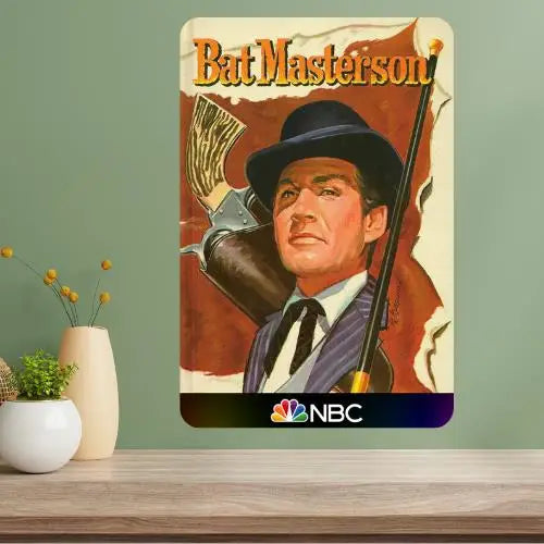 Bat Masterson Classic TV Show Metal Poster Sign | Vintage Decor Metal Wall Sign Axl aluminum sign aluminum 40x30cm