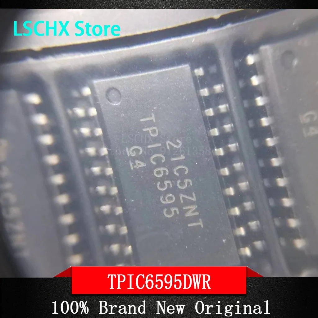 5-Pack TPIC6595DW SOIC-20 8-Bit Shift Register IC 250mA/Ch Shift Register IC Axl