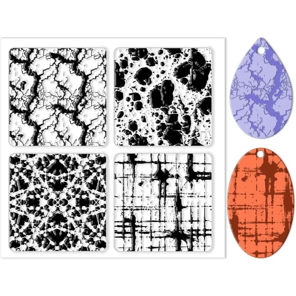 Marble Clay Texture Mat – DIY Jewelry & Card Making Stamps Clay Texture Stamp Axl AECH04-19557
