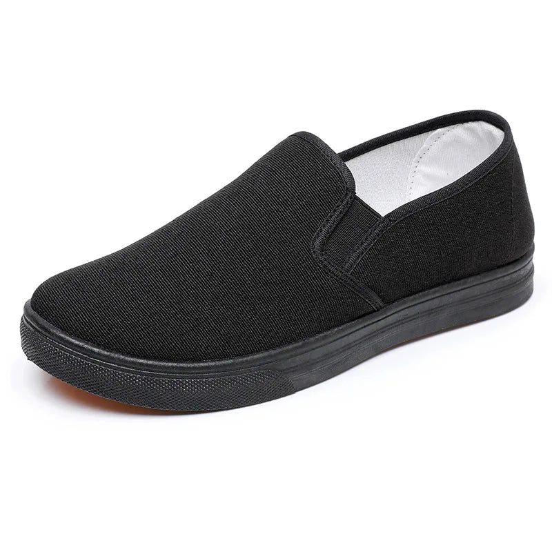 YBQJOO Women's Canvas Slip-On Flats | Nonslip Casual Work Shoes Women's Canvas Flats Axl