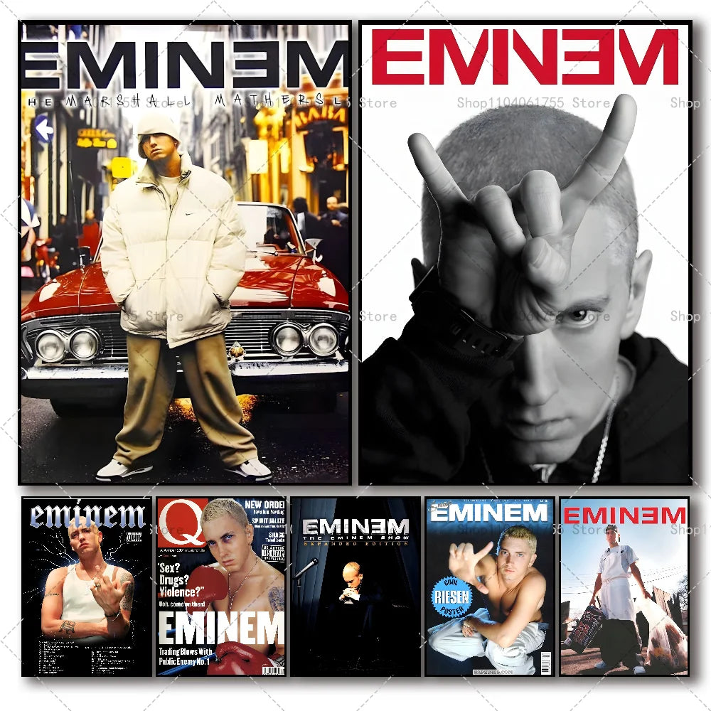 Rapper Music Icon Wall Poster – Self-Adhesive Waterproof Sticker Wall Art Poster Axl