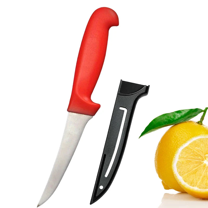 Stainless Steel Boning Knife – Meat Cleaver & Slicing Knife Boning Knife Axl 1pcs red