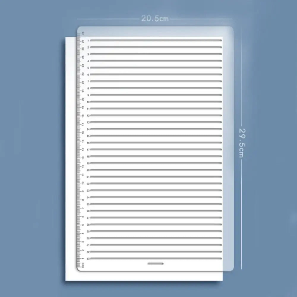 Straight Line Stencil Ruler – Calligraphy Writing Template Writing Stencil Ruler Axl