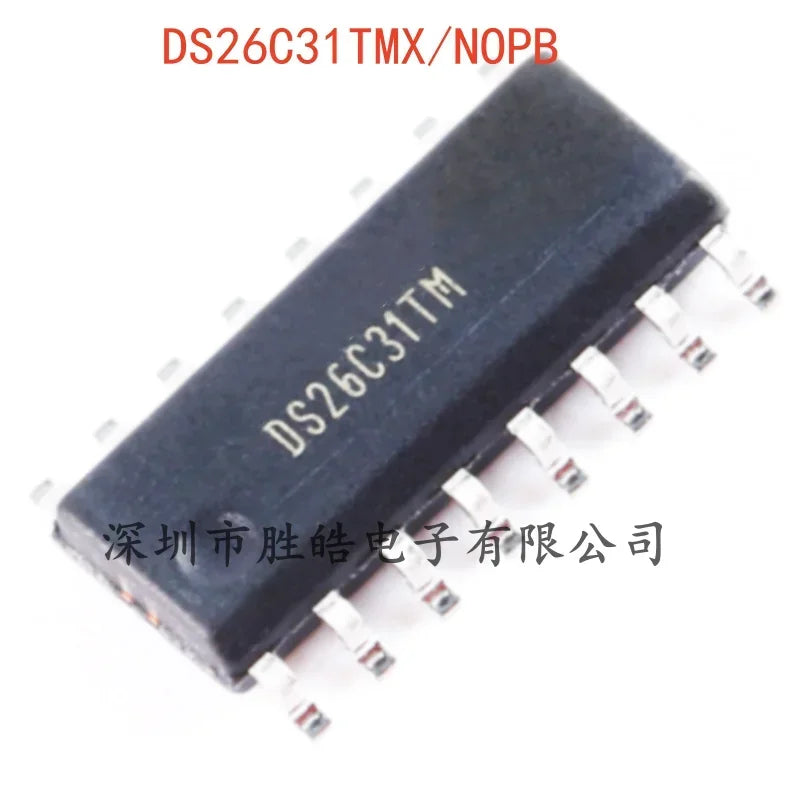 DS26C31TMX/NOPB Quad Differential Driver IC SOIC-16 – 5 Pack Integrated Circuit Axl Default Title