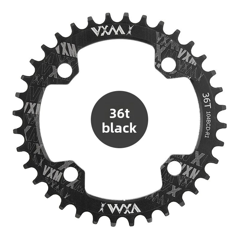 VXM 104BCD Narrow Wide MTB Chainring 32T–42T CNC Aluminum 1x MTB Chainring Axl 36T-Black 104BCD