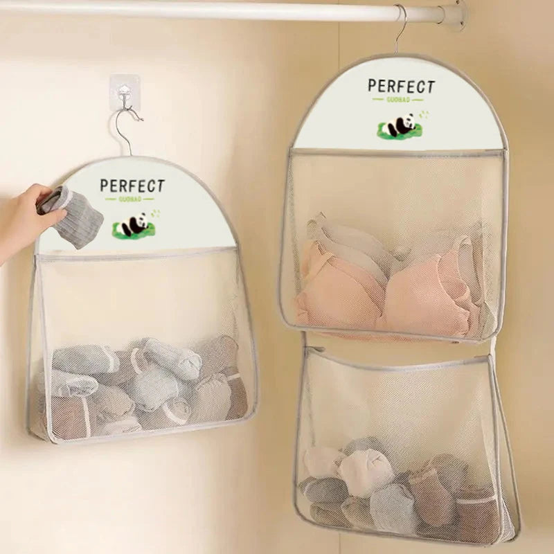 Wall Hanging Mesh Storage Bag – Wardrobe & Closet Organizer Hanging Storage Bag Axl