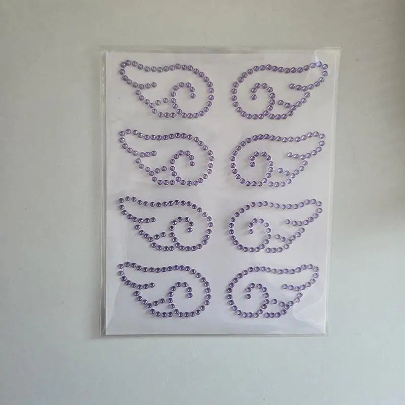 3D Angel Wings Rhinestone Crystal Stickers – Self-Adhesive DIY Craft Rhinestone Stickers Axl A3