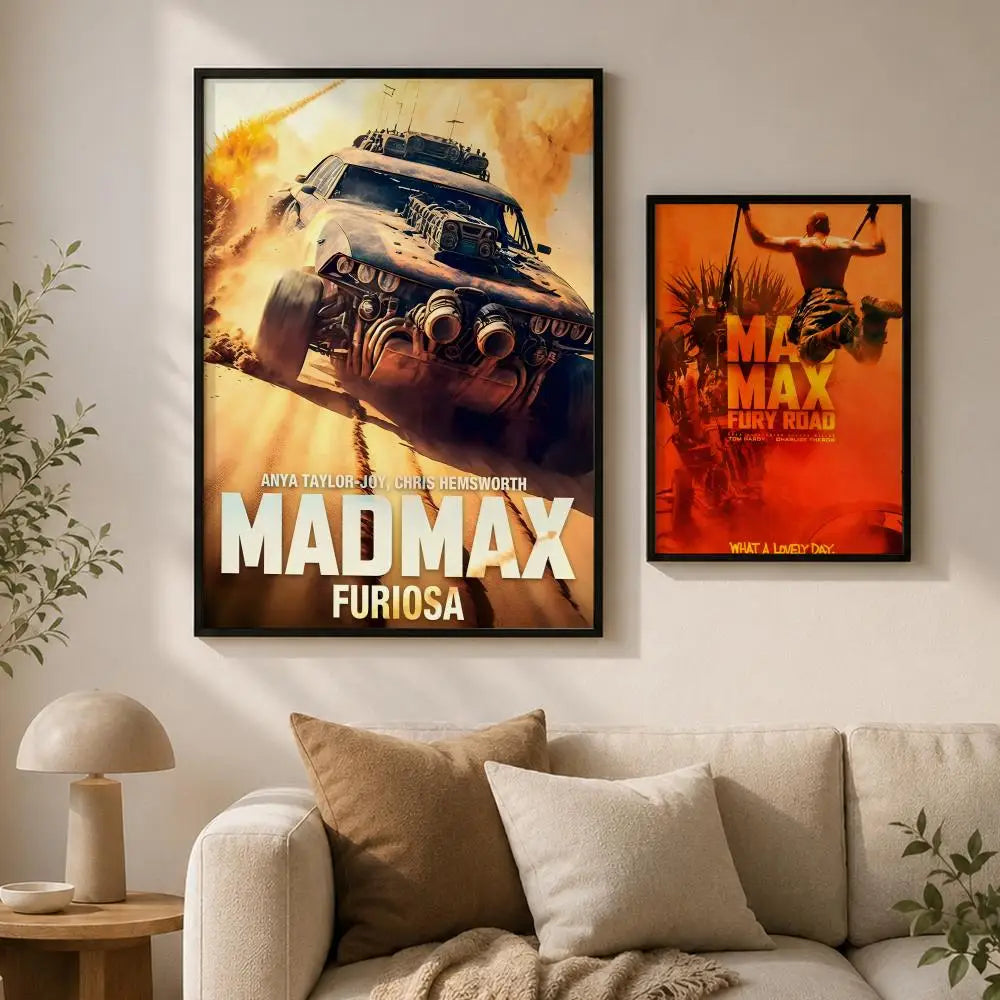 Mad Max Waterproof PVC Wall Poster – Peel & Stick HD Art Wall Art Poster Axl