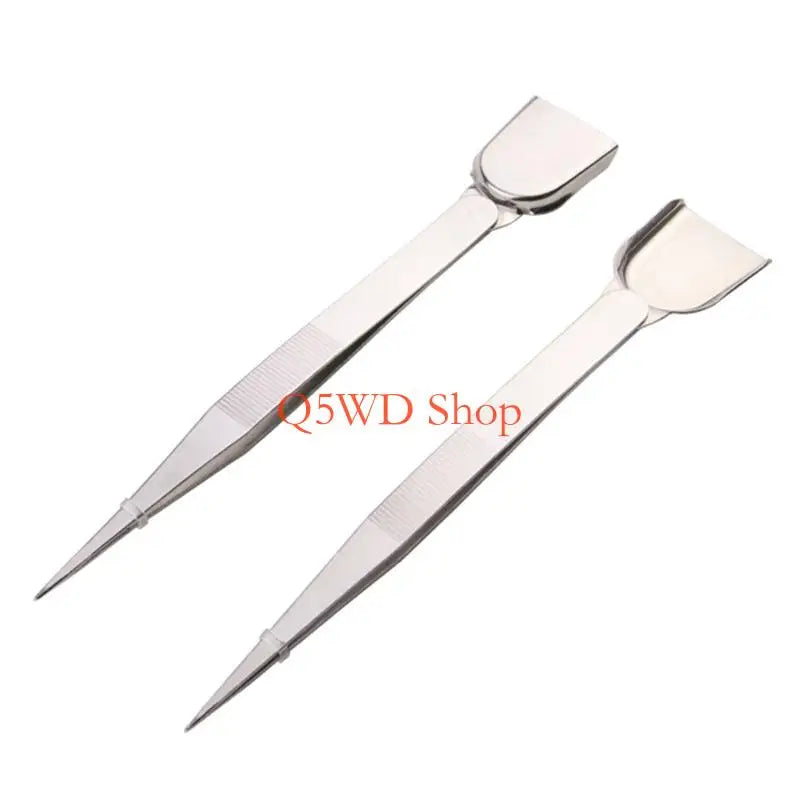 Stainless Steel Pointed Beading Tweezer with Shovel Tip – 16cm Beading Tweezer Axl