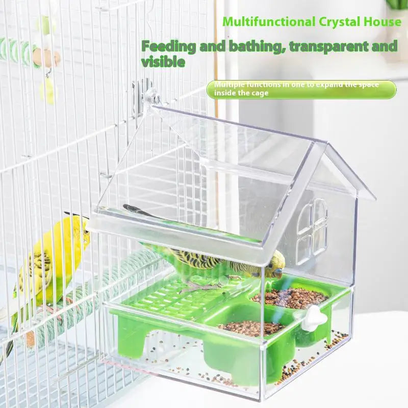 Hanging Parrot Feeder & Bird Bath Bowl | Cage Accessory Bird Feeder Bowl Axl