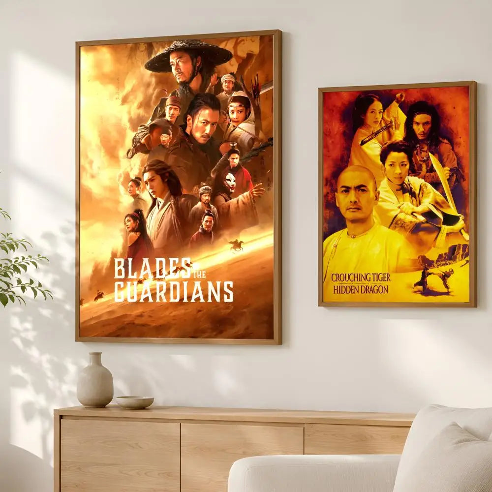 Crouching Tiger Hidden Dragon HD PVC Self-Stick Wall Art Poster Wall Art Poster Axl