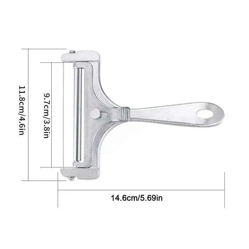 Adjustable Stainless Steel Cheese Slicer & Butter Cutter Cheese Slicer Axl 1pc