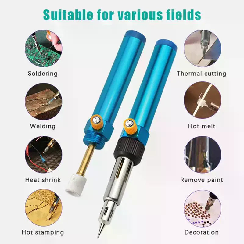 Cordless Gas Soldering Pen 1300°C – Portable Torch Iron Tool Gas Soldering Iron Axl