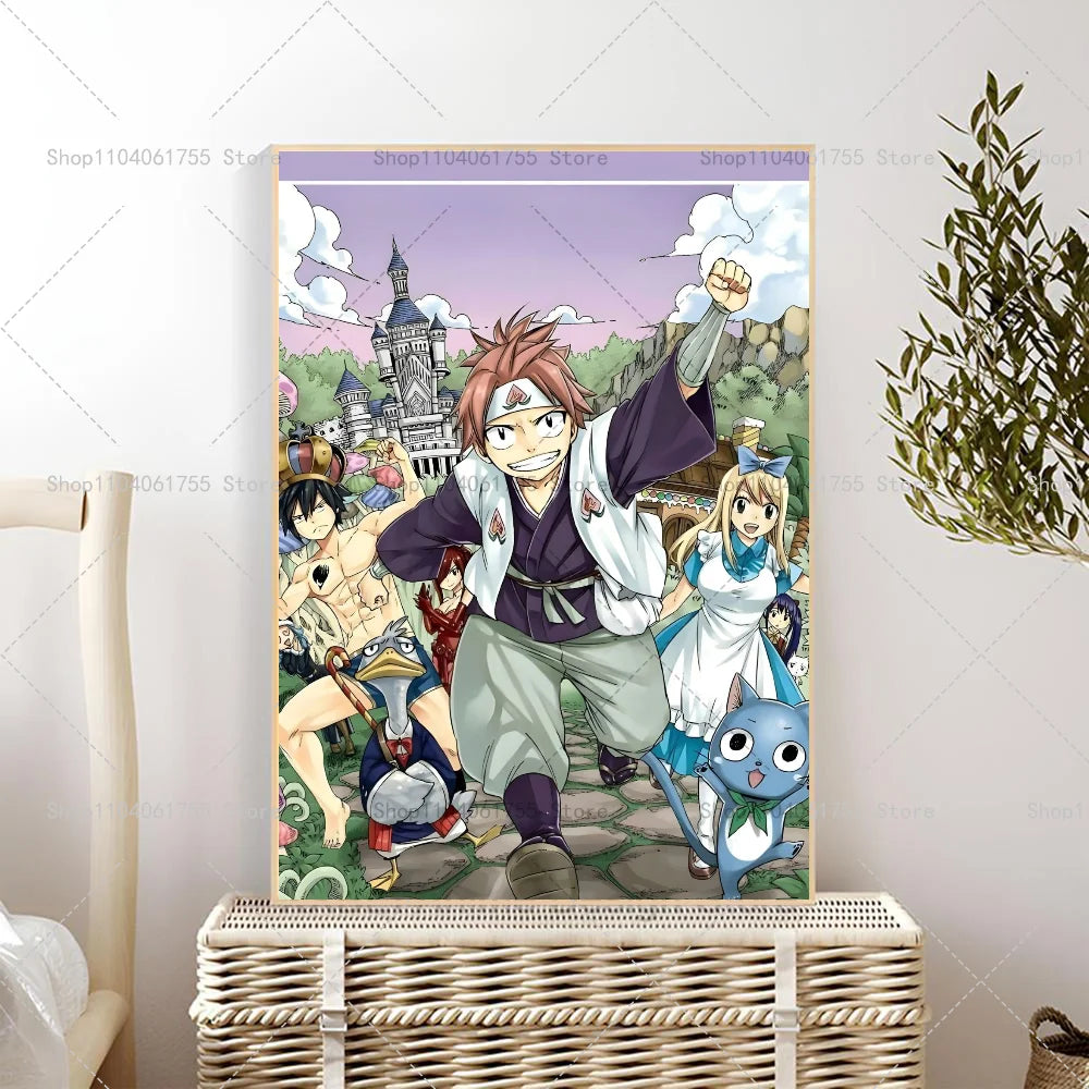 Anime Fairy Tail Wall Poster – Self-Adhesive Waterproof Sticker Anime Wall Poster Axl z8 10x15cm No Frame