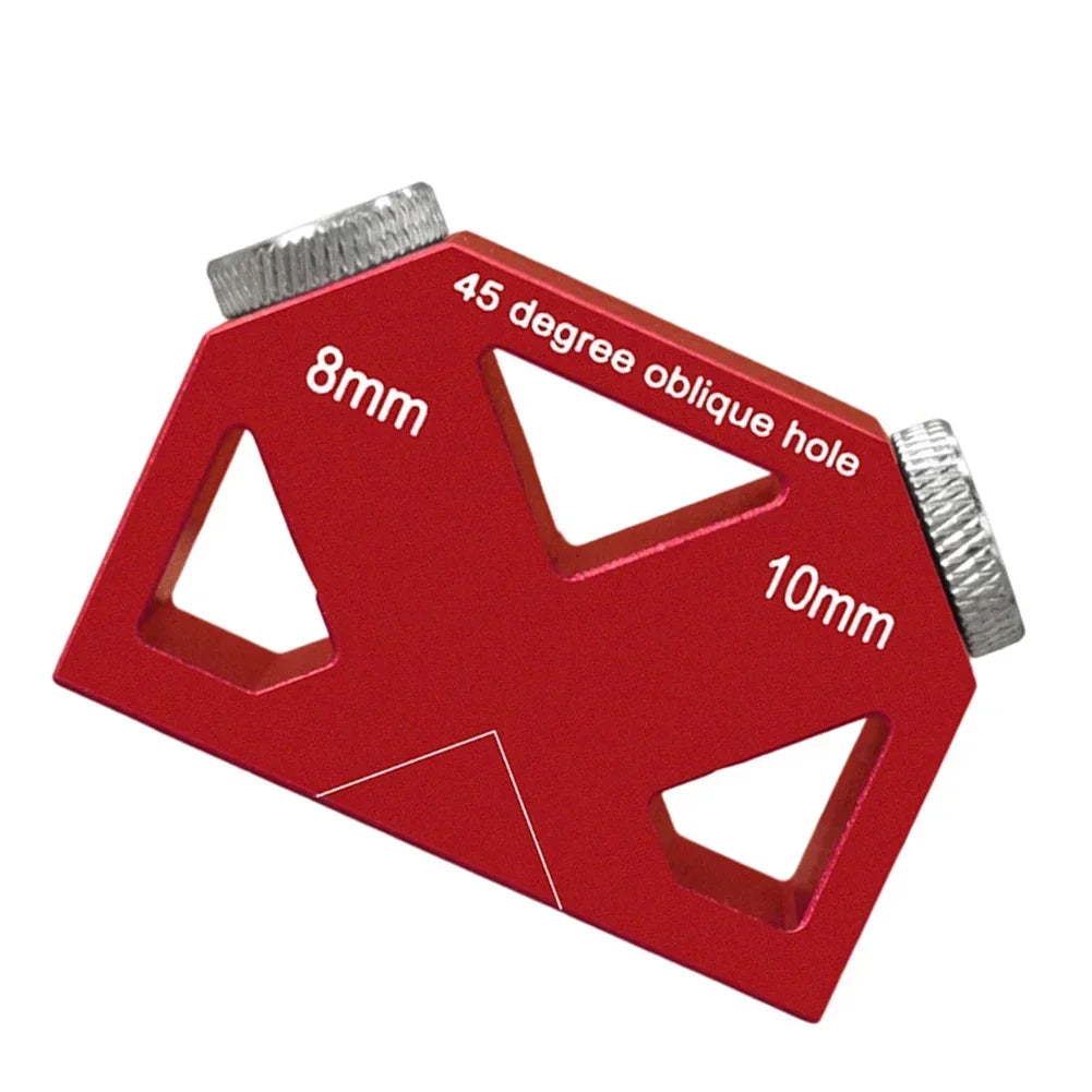 8/10mm Dowel Drill Guide – 45° Angle Hole Jig for Woodworking Drill Guide Jig Axl