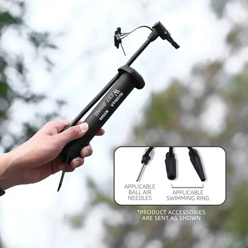 WEST BIKING 80 PSI Manual Bike Pump | Schrader Valve Floor Pump Manual Bike Pump Axl