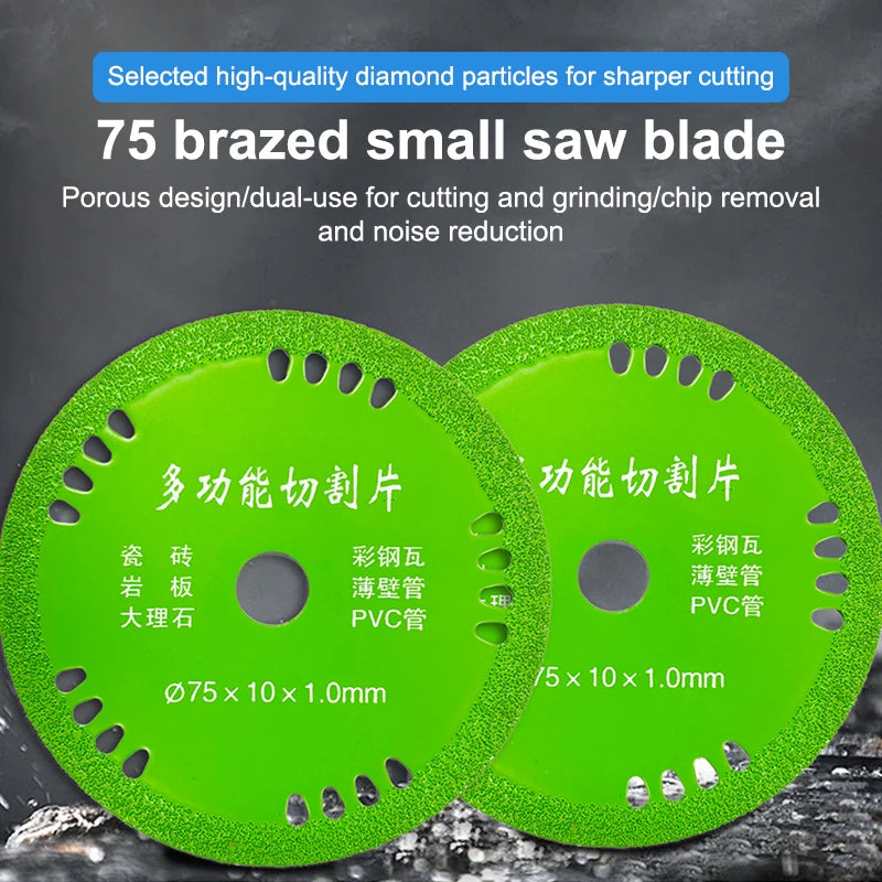 75mm Diamond Cutting Disc – 3" Glass Marble & Jade Saw Blade Diamond Cutting Disc Axl
