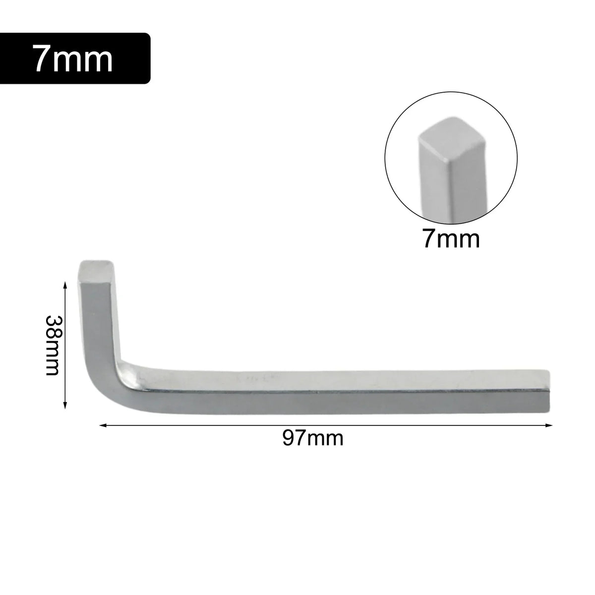 L-Shape Square Head Wrench – Cr-V Steel 3–10mm | Hand Tool Square Head Wrench Axl 7mm China Mainland