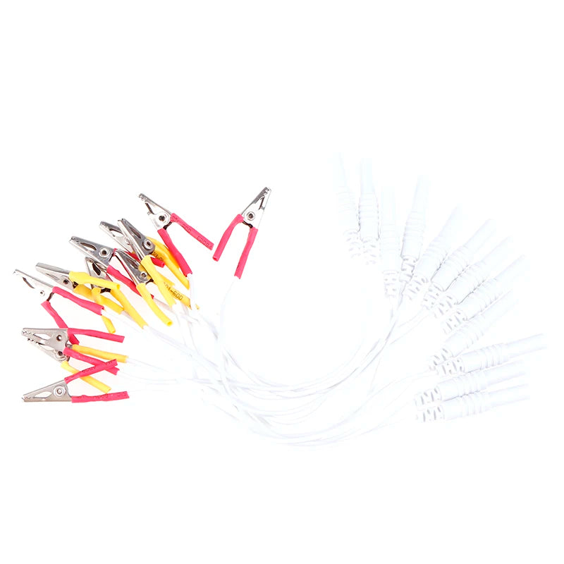 12-Piece Alligator Clip Cable Set for TENS & Stimulators TENS Accessory Cables Axl