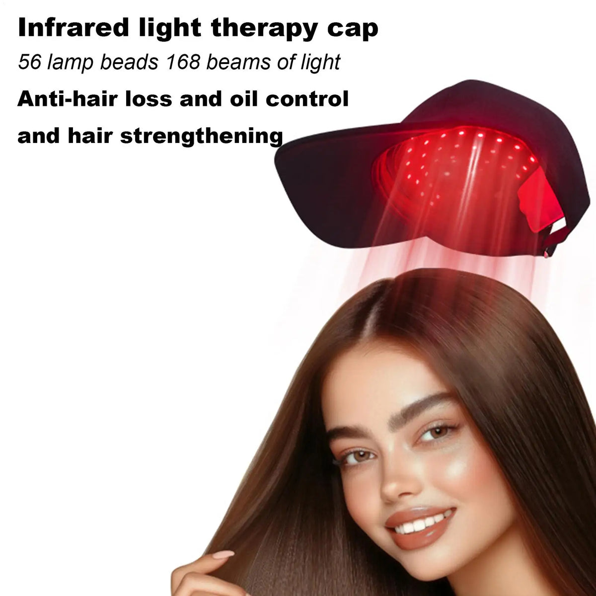 LED Red Light Hair Growth Cap – Wireless Rechargeable Unisex LED Hair Growth Cap Axl