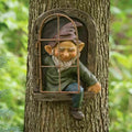 Tree Hugger Gnome Statue – Naughty Elf Garden Yard Decor Garden Gnome Statue Axl B
