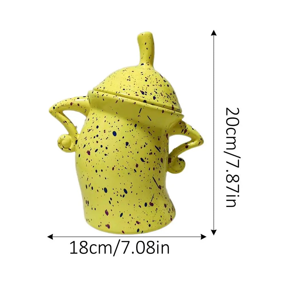 Sassy Airtight Food Storage Canister – Fun Kitchen Jar & Decor Food Storage Canister Axl Yellow