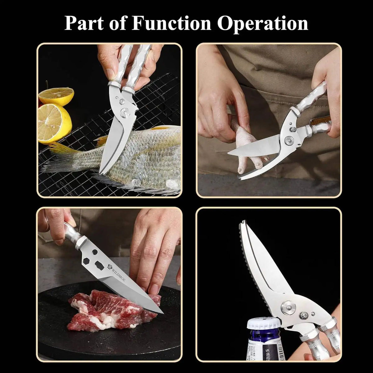 Heavy-Duty Stainless Steel Kitchen Poultry Scissors Kitchen Poultry Scissors Axl