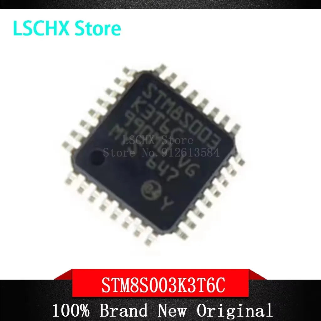 10pcs STM8S Microcontroller ICs – STM8S003 STM8S005 STM8S105 Microcontroller IC Axl STM8S105K6T6C