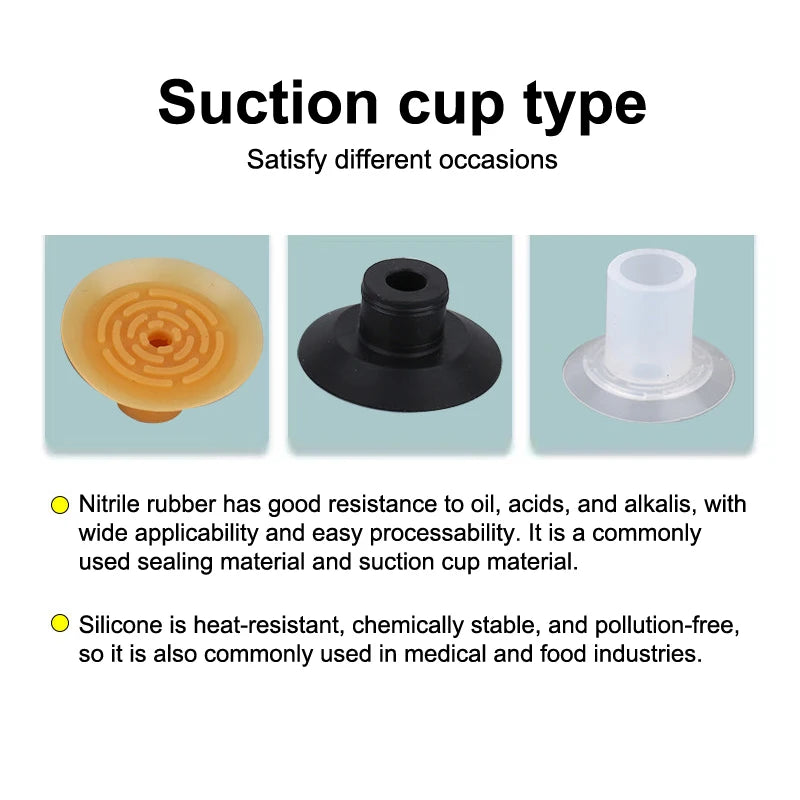 5-Pack SGP Pneumatic Vacuum Suction Cups – Silicone Industrial Vacuum Suction Cups Axl