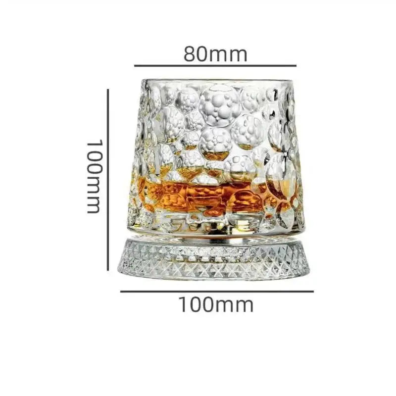 Tumbler Rotating Wine Glass – Non-Spill Swivel Whiskey Cup Swivel Drinkware Axl A4 201-300ml
