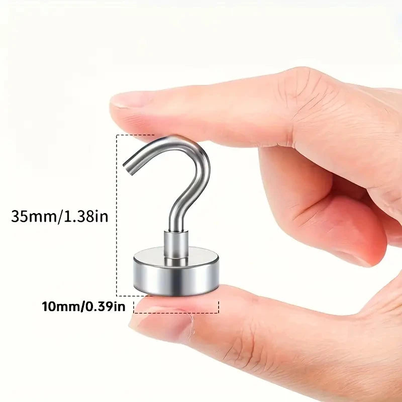 Heavy Duty Magnetic Wall Hooks – No Drill Kitchen & Bathroom Magnetic Wall Hooks Axl