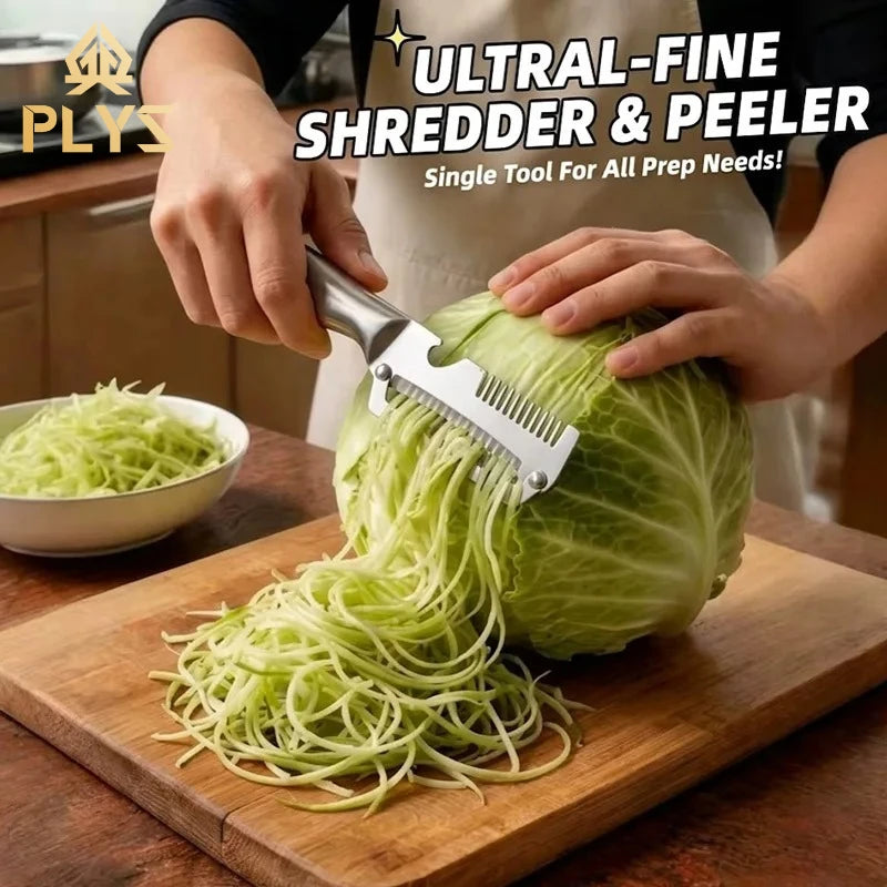 PLYS 3-in-1 Paring Knife & Stainless Steel Vegetable Peeler Paring Knife Peeler Axl