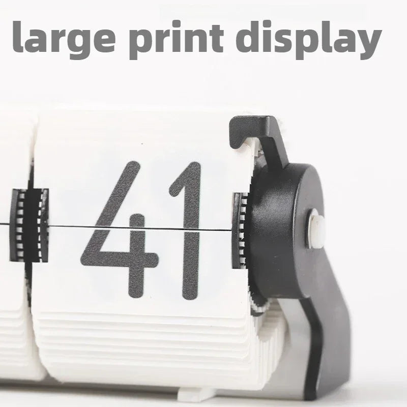 Metal Flip Desk Clock – Silent Aesthetic Digital Alarm Clock Flip Desk Clock Axl