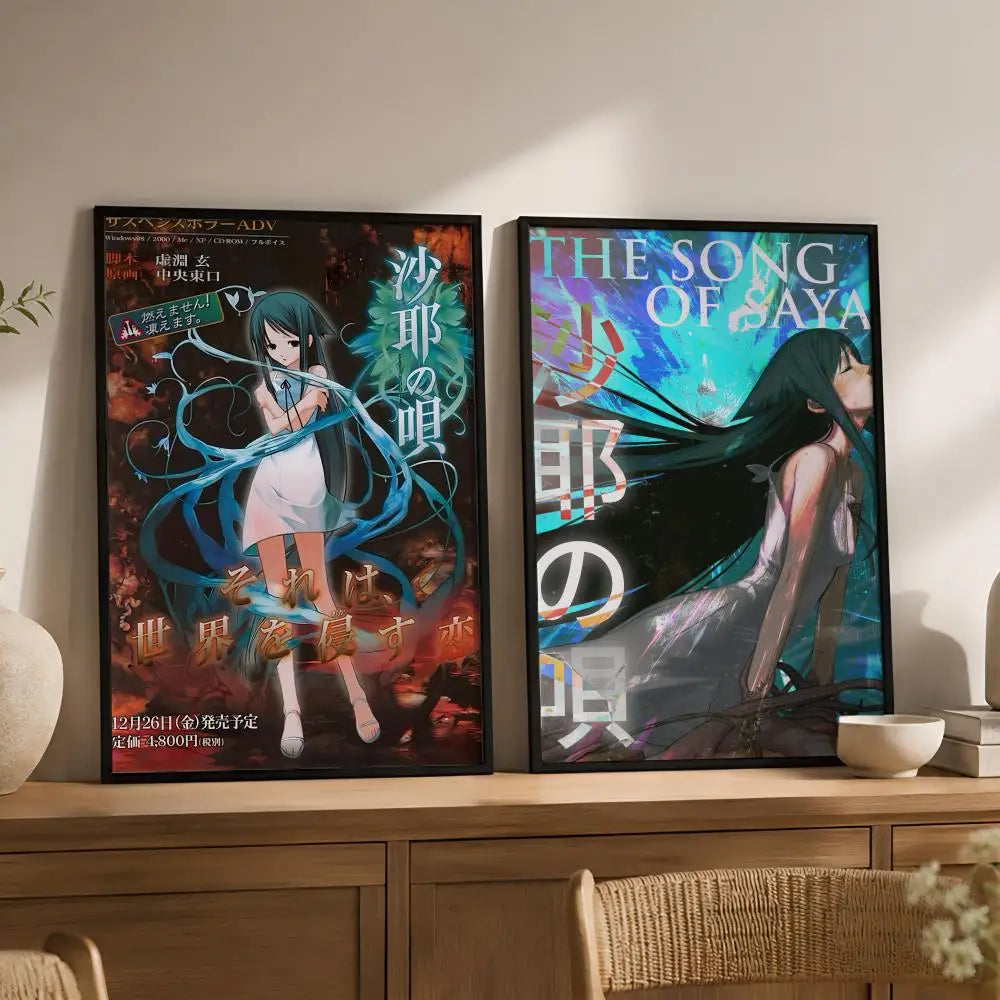 Song of Saya Wall Poster – Waterproof Peel & Stick PVC Art Game Art Poster Axl