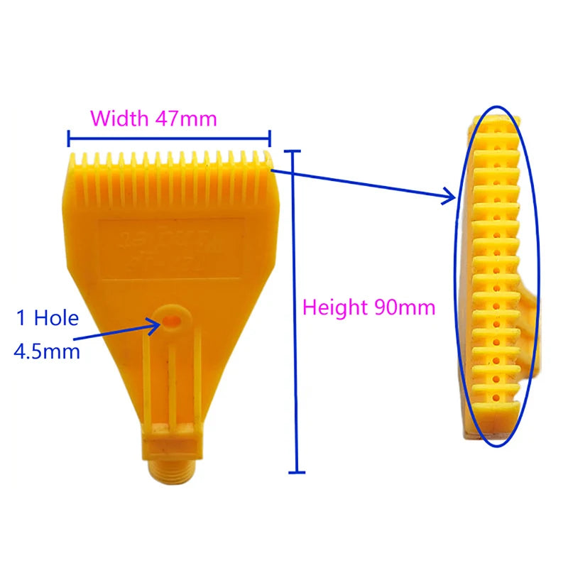 ABS Compressed Air Knife Nozzle – Flat Fan Wind Jet Blower Air Knife Nozzle Axl