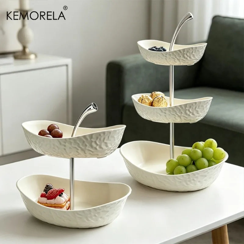 KEMORELA 2/3 Tier Fruit & Vegetable Basket | Kitchen Storage Rack Kitchen Storage Basket Axl