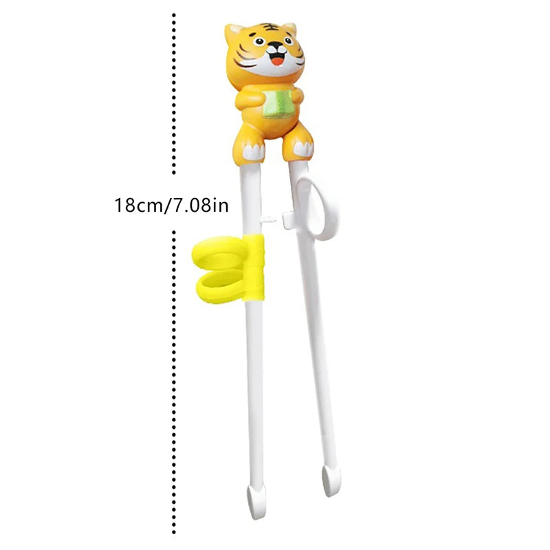 Kids Tiger Training Chopsticks – Reusable Children's Tableware Kids Training Chopsticks Axl Yellow