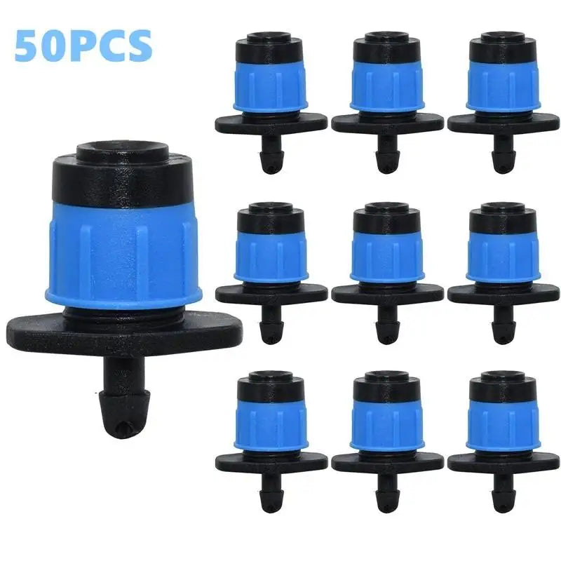 Adjustable Mushroom Dripper Sprinkler Nozzles – 50 or 100 Pack Drip Irrigation Nozzles Axl 50pcs