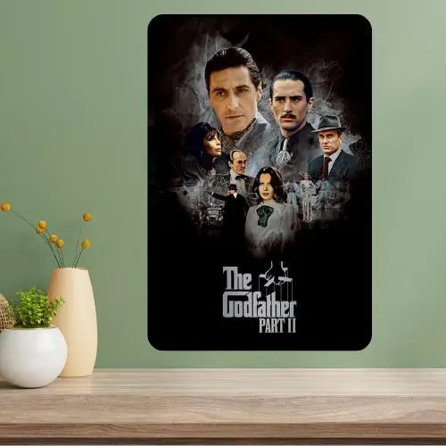 Godfather Part II Classic Movie Metal Poster Sign | Wall Décor Metal Wall Sign Axl aluminum sign aluminum 14x20cm
