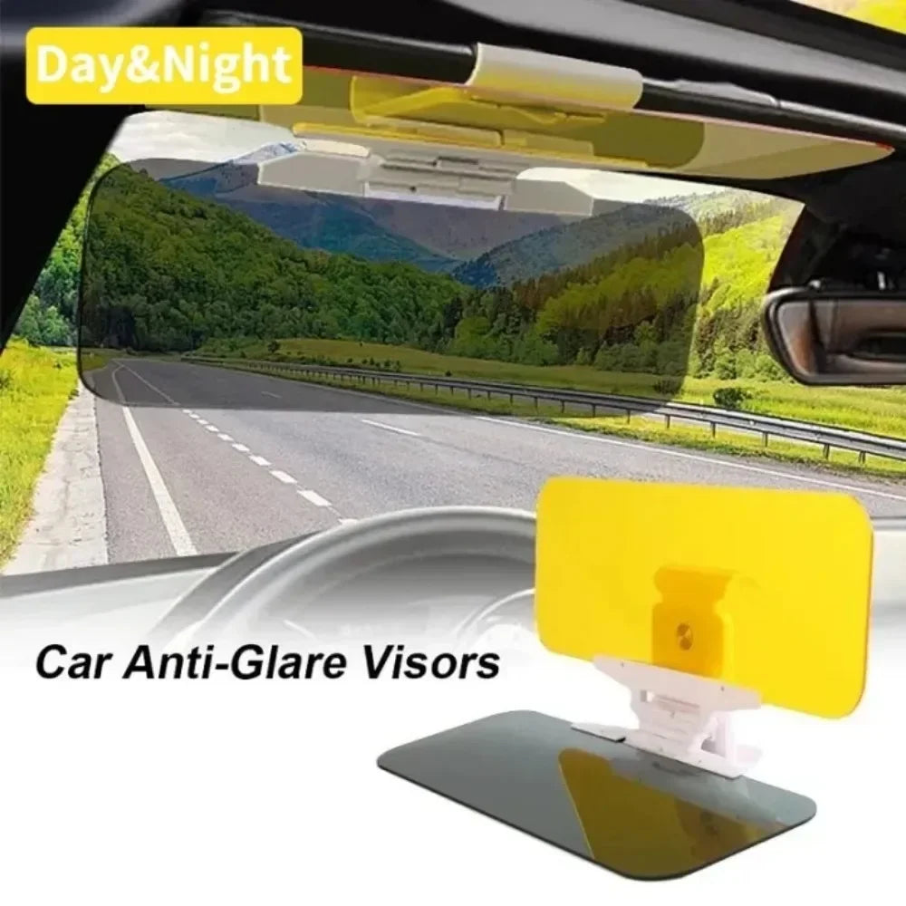 Car Sun Visor HD Mirror – Day & Night Anti-Glare UV Shield Car Sun Visor Axl