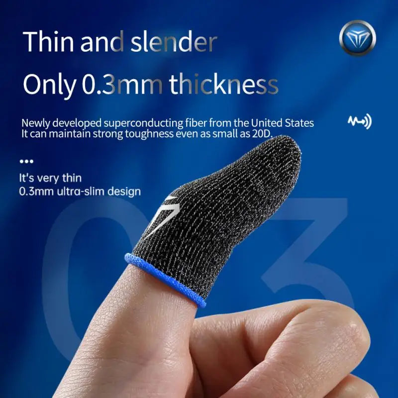 Gaming Finger Sleeves – Breathable Touch Screen Fingertips Gaming Finger Sleeves Axl