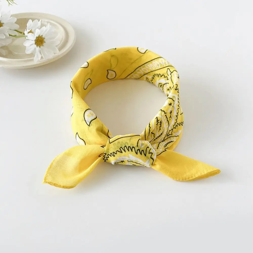 Women's Cashew Print Square Scarf – Hair Band & Headband Printed Square Scarf Axl style 10