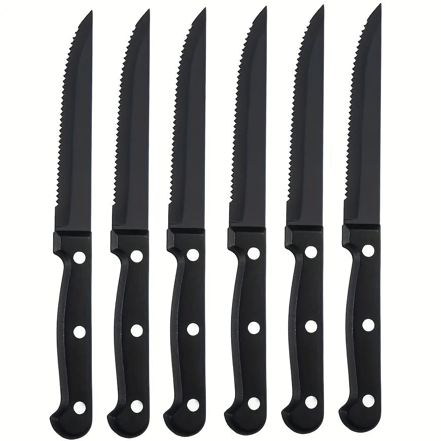 Steak Knives Set 4/6/8/16 Pcs – Serrated Stainless Steel Steak Knife Set Axl