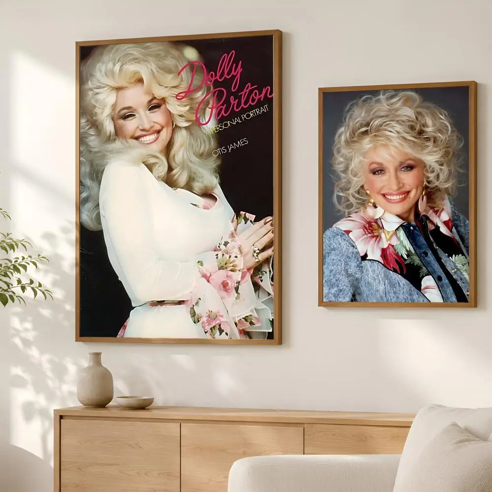 Dolly Parton Wall Poster – Self-Stick HD Waterproof Art Decor Wall Art Poster Axl
