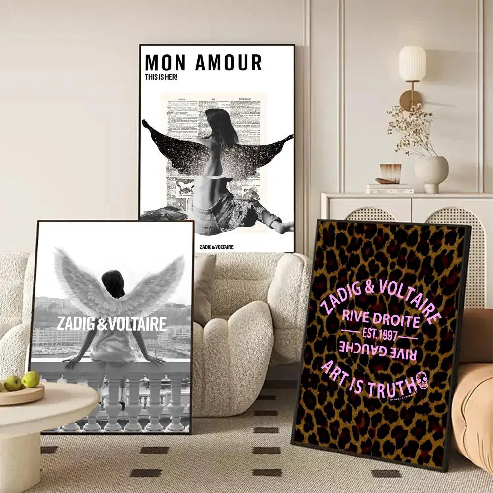 Modern Fashion Wall Poster – Self-Adhesive Art Sticker for Home Wall Art Poster Axl