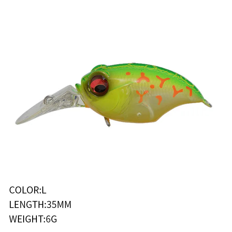 6g 42mm Floating Crankbait Lure – Bass, Perch & Pike Wobbler Fishing Crankbait Lure Axl L-1pcs