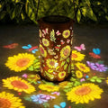 Sunflower Solar Hanging Lantern – Outdoor Garden Fairy Light Solar Garden Lantern Axl Colorful Sunflower