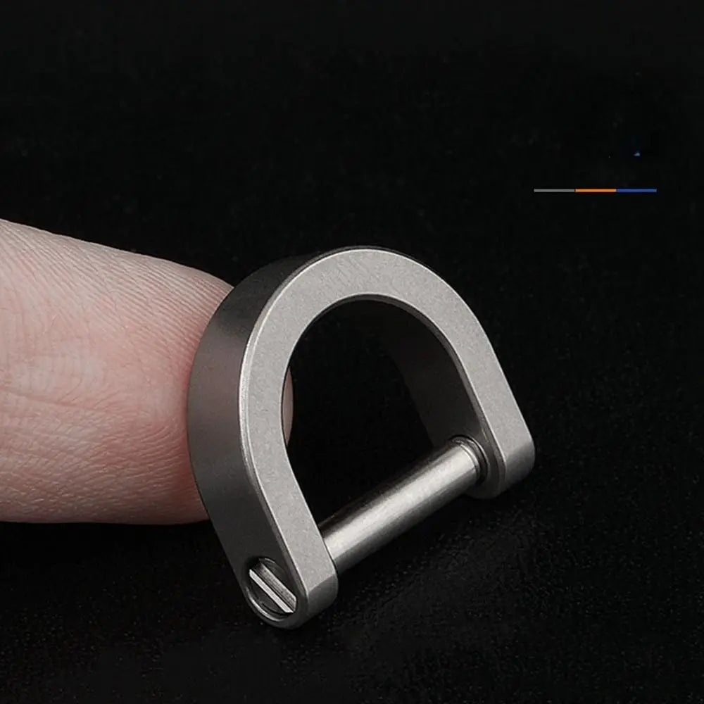 Titanium Alloy Horseshoe Buckle Carabiner – EDC Keychain Hook Carabiner Buckle Hook Axl