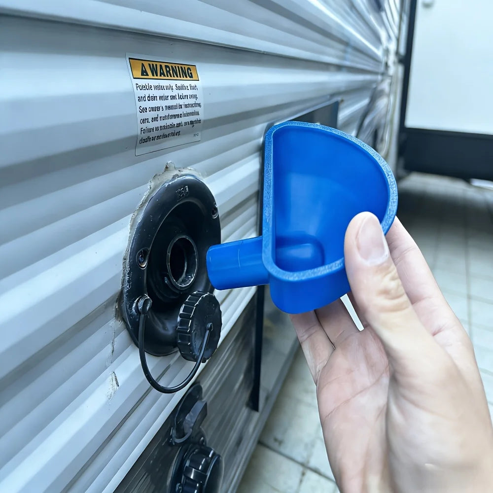 RV Fresh Water Tank Funnel – Universal for Campers & Trailers RV Water Funnel Axl
