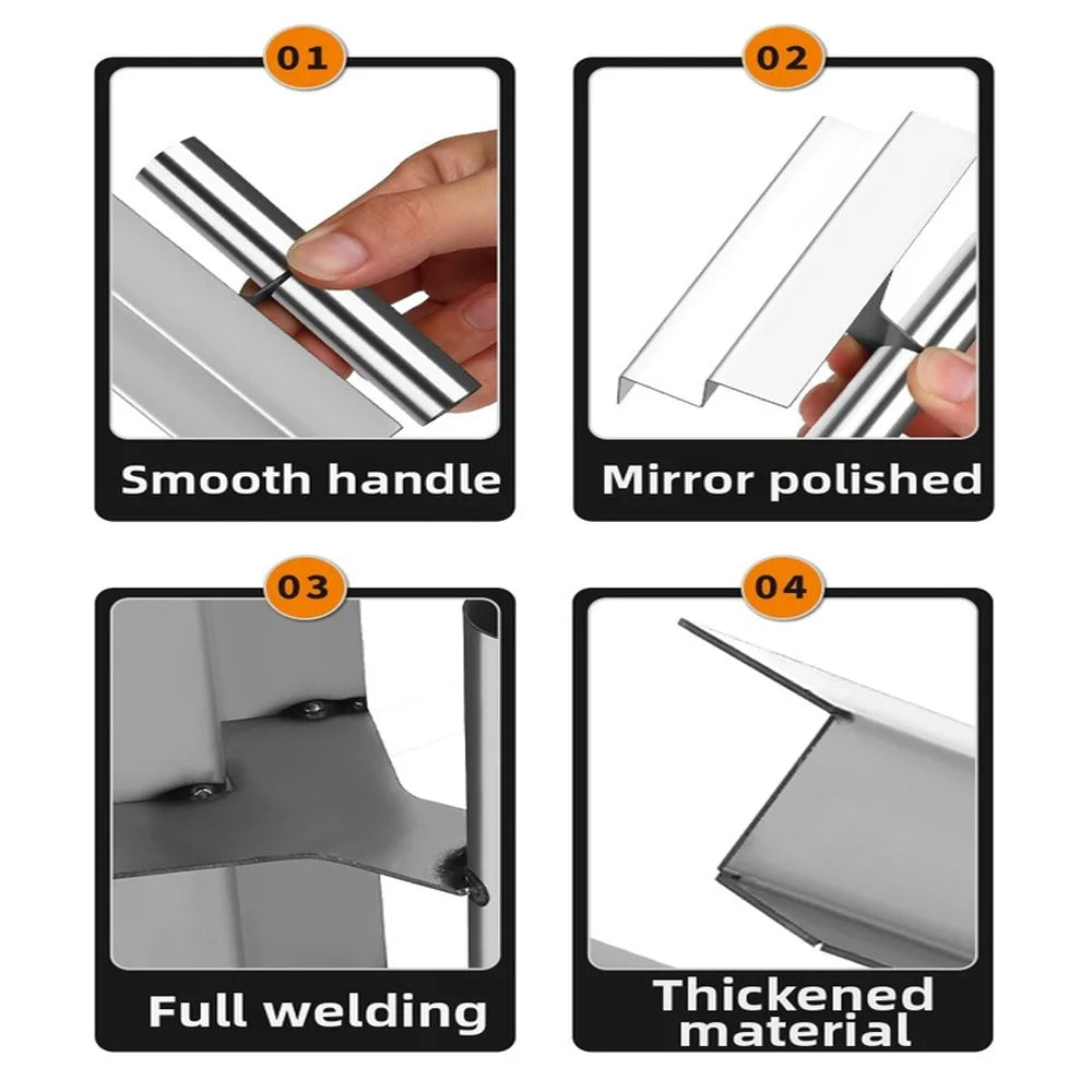 Stainless Steel Corner Trowel Set – Adjustable Plastering Tool Plastering Trowel Set Axl